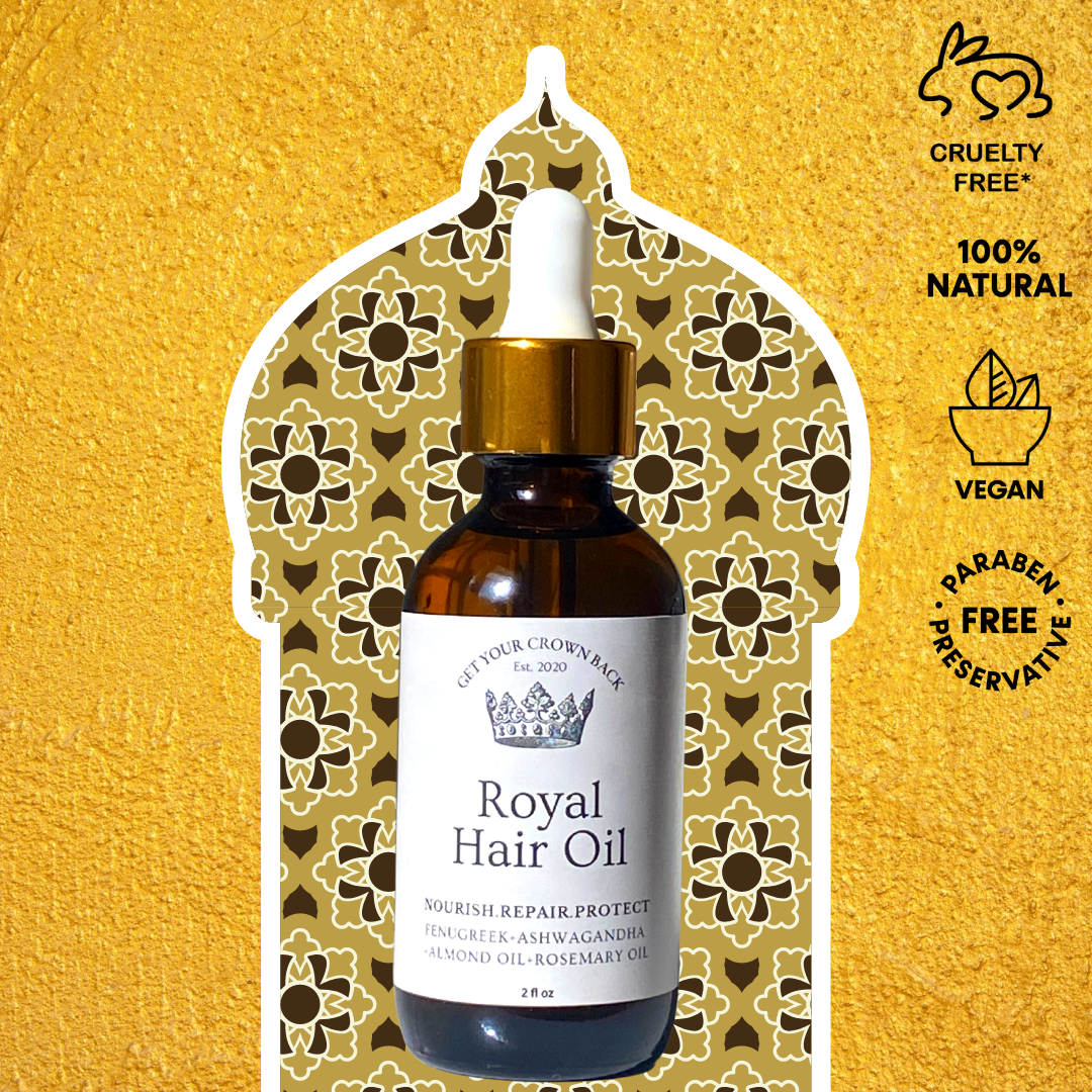 Royal Hair Oil | Nourish, Strengthen, Repair, and Grow your hair - Get Your Crown Back 